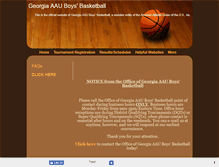 Tablet Screenshot of gaaauboysbasketball.com